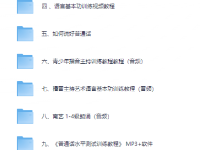 播音课程口才课程合集